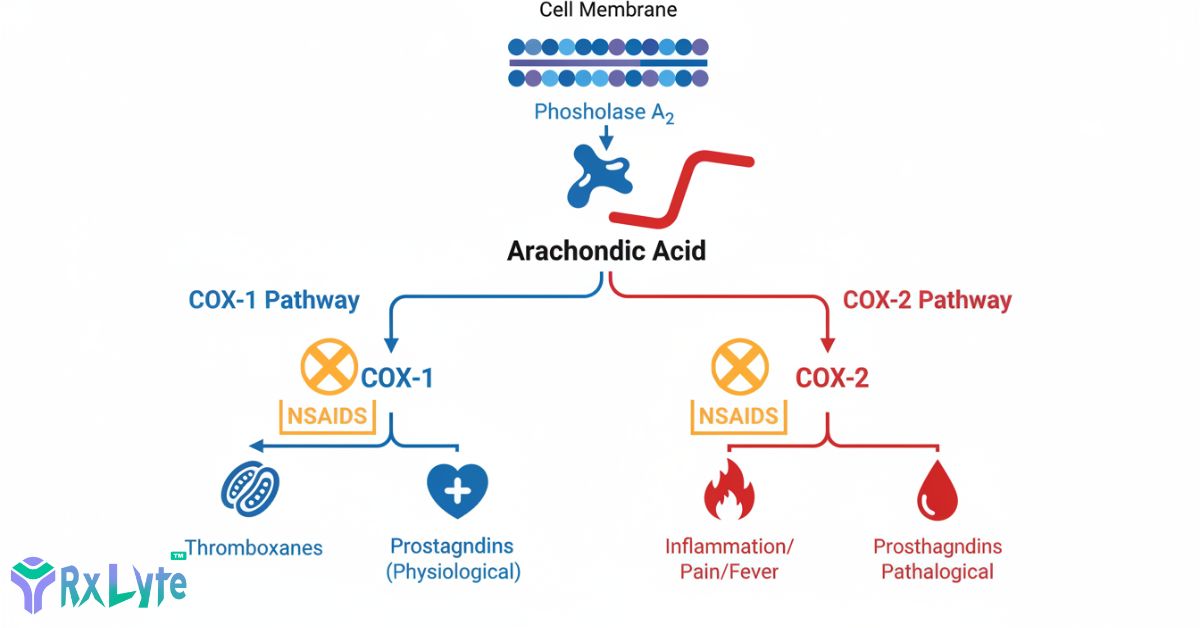 nsaid-mechanism-of-action-cox-enzyme-prostaglandin-inhibition-diagram